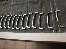 15 used East West Hardware Square Base Figaro Cabinet Pulls -3-3/4" C-C  CHROME