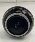 Vintage Handmade Greek Black & 24k Gold Vase — photo 3