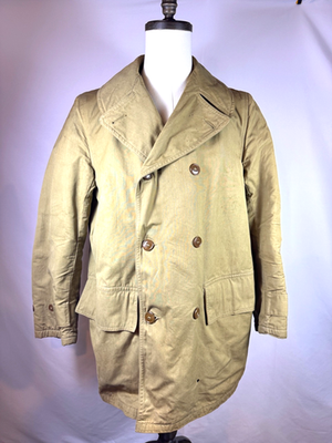 WWII US ARMY MACKINAW COAT TYPE 2 – 1943 OAK BRAND MFG – SIZE 38R