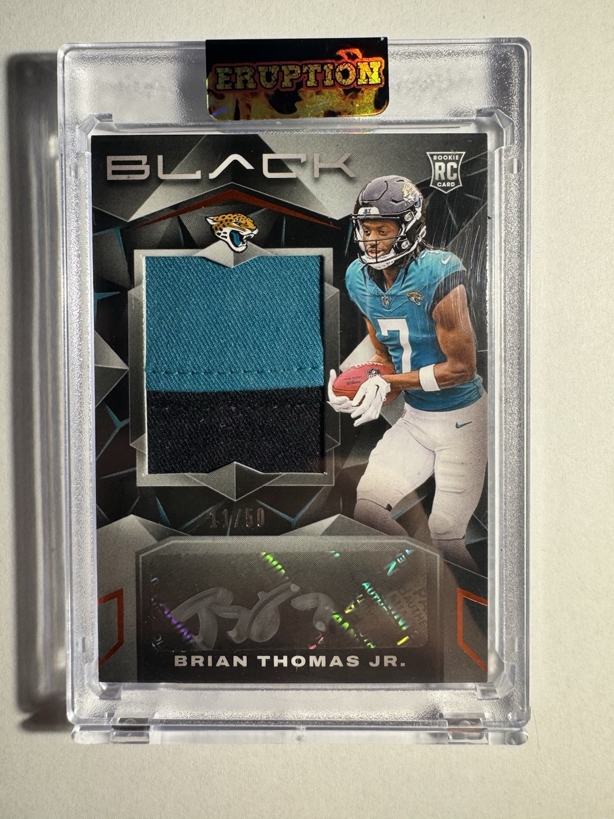2024 Panini Black - Rookie Patch Auto Brian Thomas Jr. #207 Citrine /50