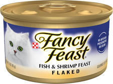 Purina Fancy Feast Wet Cat Food Flaked Fish and Shrimp Feast - (Pack of 24) 3 Oz 7.09 per gallon