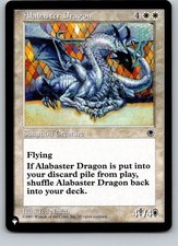 Alabaster Dragon – The List (Portal) – POR-1 – Regular – NM – MTG