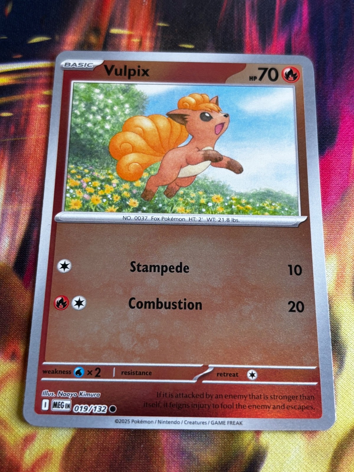 Vulpix - Reverse Holo Common ME01: Mega Evolution 019/132 NM
