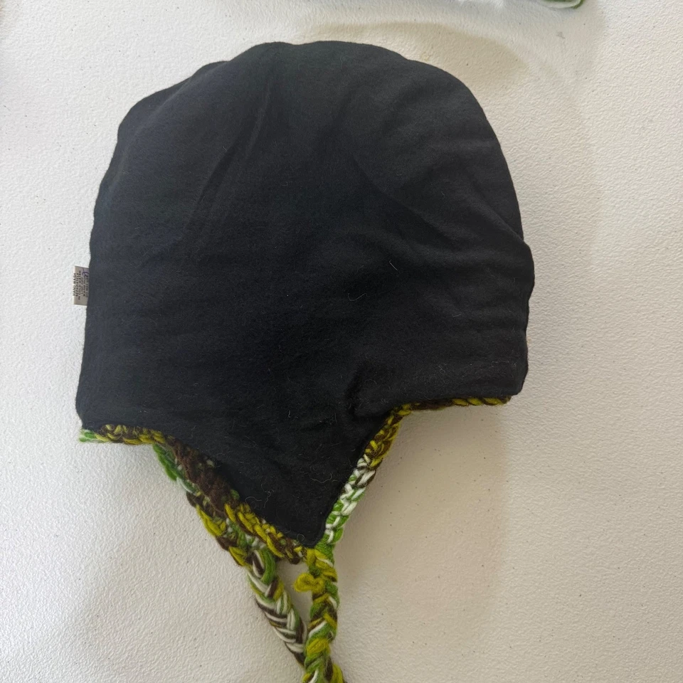 Lote 4* Novo Chapéu Caçador de Lã Feito à Mão com Abas de Orelha Borlas Inverno Quente Nepal - Imagem 2 de 4