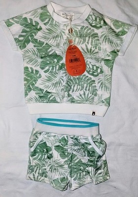 Rabbit Bear Baby Outfit Set 12M- 100% Organic Cotton,New with Tags,Uni/Neutral