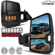 Tow Mirrors Fits 1988-1998 Chevy Gmc Ck 1500 2500 Power Heatedsmoke Led Signal Tow Mirrors Fits 1988-1998 Chevy Gmc Ck 1500 2500 Power Heatedsmoke Led Signal