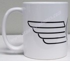 COFFEE MUG Star Trek: Enterprise 602 CLUB LOGO Wraps Around White Cup 3¾" Tall! — photo 2