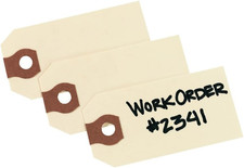 Unstrung Shipping Tags, 11.5 Pt. Stock, 2-3/4" X 1-3/8", 1,000 Manila Hang Tags