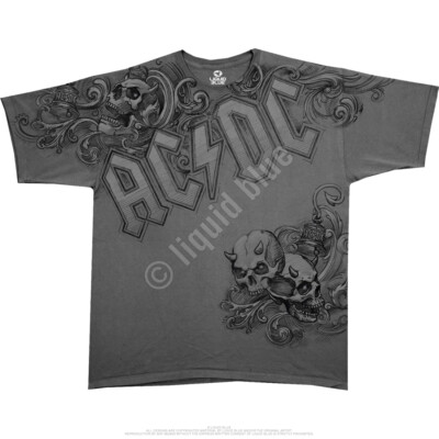 AC DC-NIGHT PROWLER-HIGHWAY TO HELL-SKUL-T-SHIRT S-M-L-XL No Longer Made-RARE