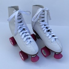 Chicago Rink Skates Womens US Size 8 EU 40 Pink White Quad Rollerskates