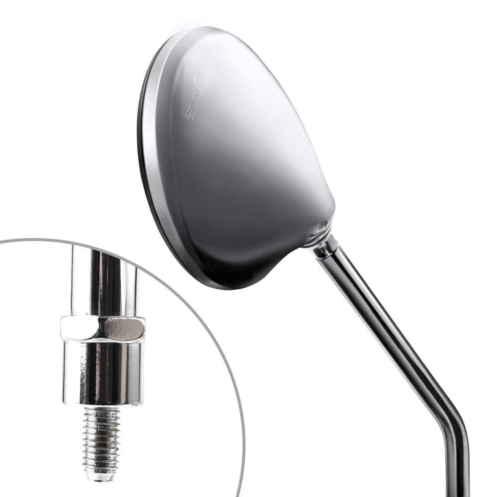 Vespa GT 200 RH OE replacement convex steel mirror