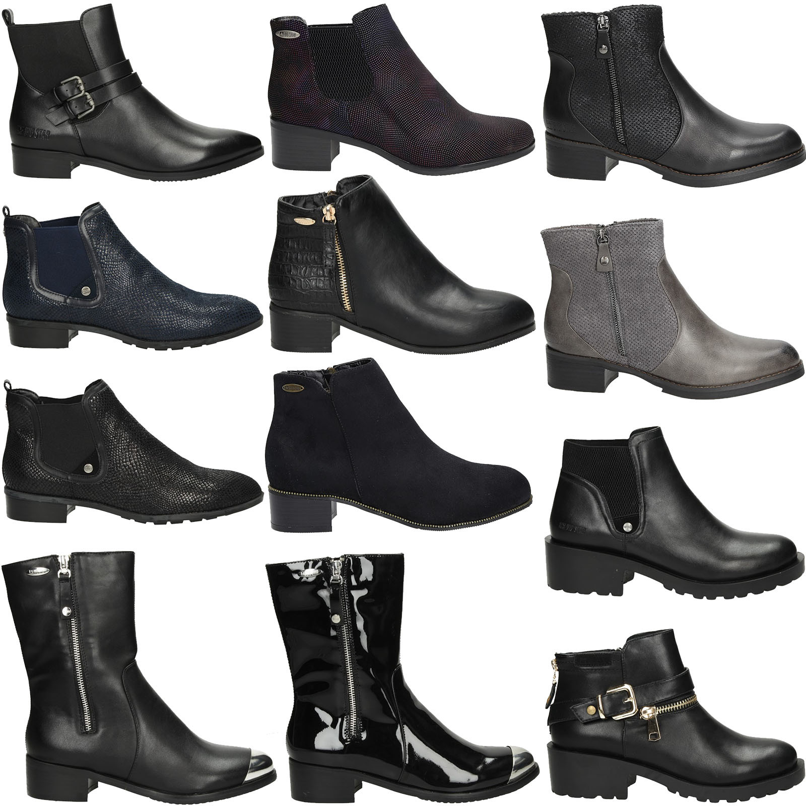 Señora botines botas Big Star invierno zapatos caliente confort nuevo Señora botines botas Big Star invierno zapatos caliente confort nuevo