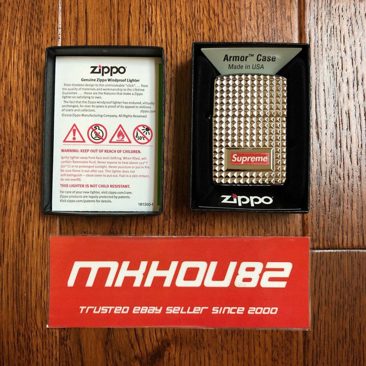 New Supreme Diamond Cut Zippo Lighter Silver With Red Box New Supreme Diamond Cut Zippo Lighter Silver With Red Box