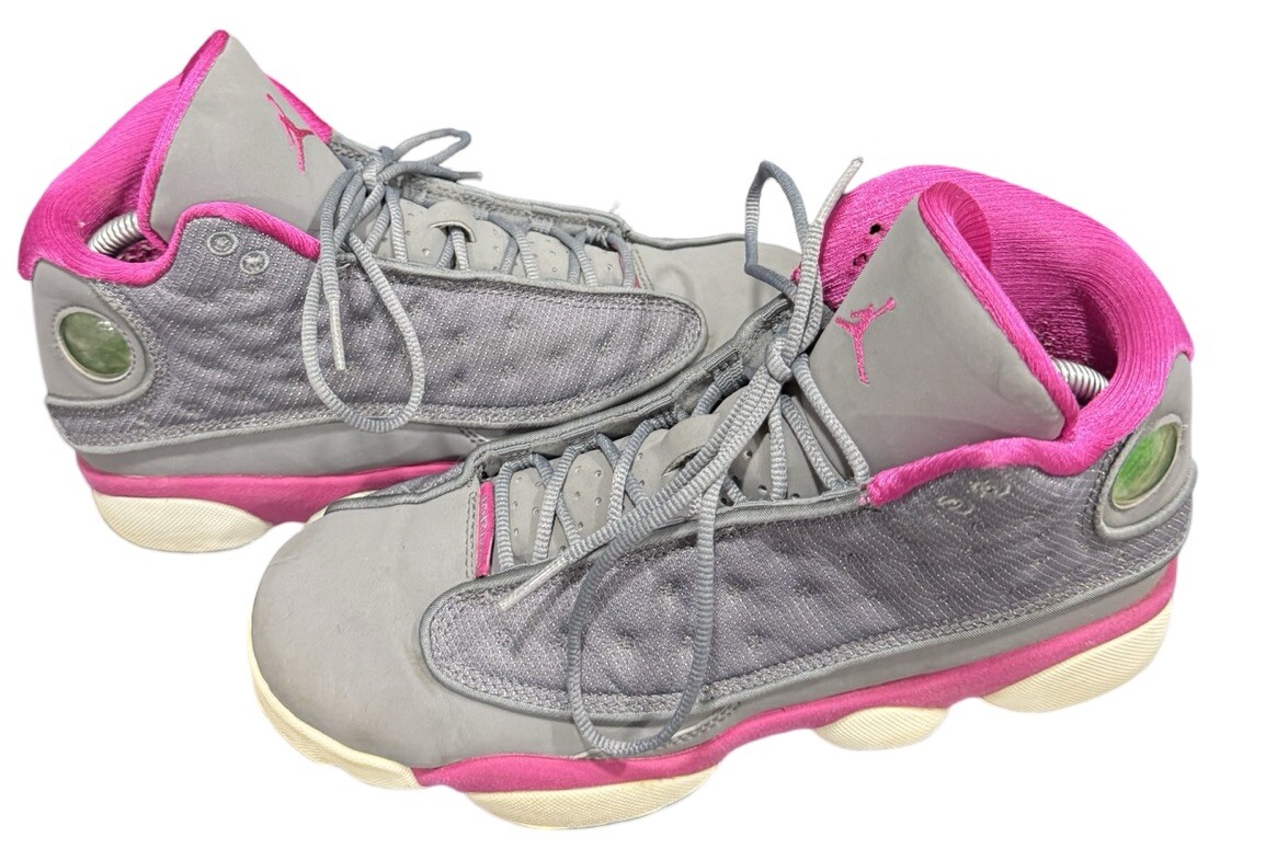 Nike Jordan 13 Retro Cool Grey Fusion Pink White GS 7Y