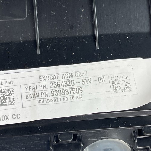 2019 2020 2021 BMW X6 X5 G05 Center Console Rear Panel Panel Climate Control OEM - Picture 8 of 8