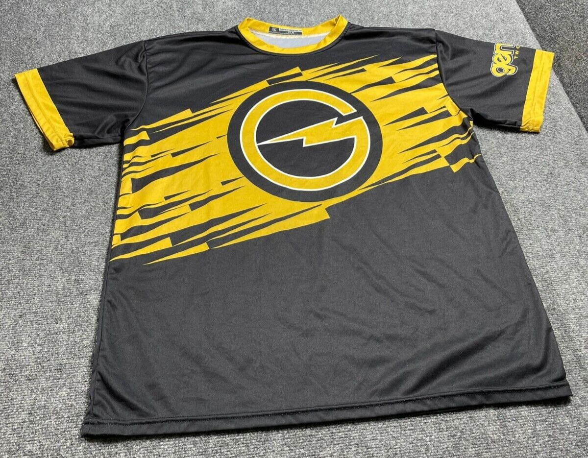 Louisville Slugger Black Men's Summer Sports T-Shirt Short Sleeve