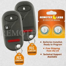 2 Pack New Keyless Entry Key Fob Remote For A 2003 Honda Element 2 Btn Fob