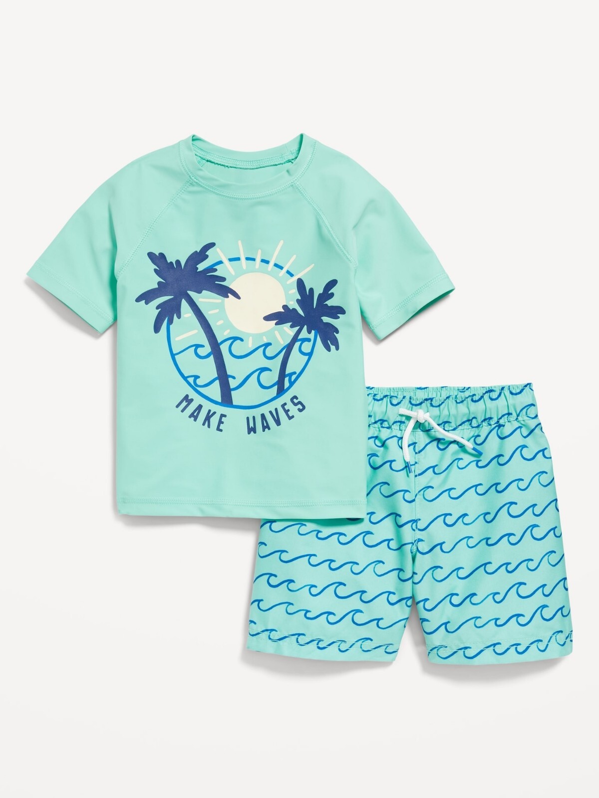 New baby boy swim trunk set size 12/18 months eBay