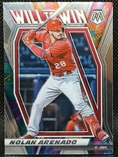 2021 Panini Mosaic Baseball Will To Win Base Insert Nolan Arenado