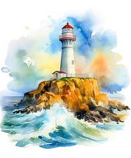 XXXL 60x60 cm car decal sticker lighthouse sticker