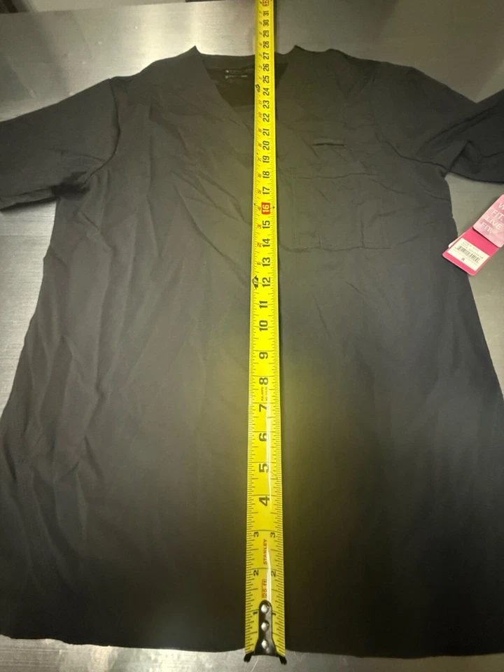 Camisetas Médicas Blancas Calce Cruzado Negras Cuello en V 1 Bolsillo Talla S Nuevas con Etiquetas. Foto 4 de 4