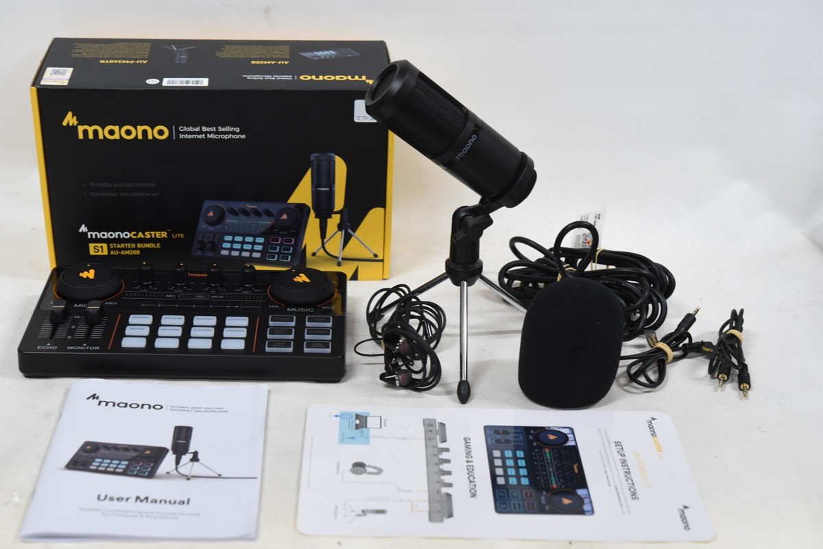Maono Maonocaster Lite AU-AM200 S1 Starter Bundle Portable