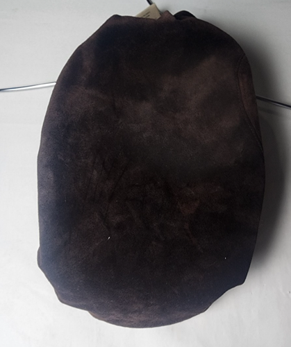 LL Bean Newsboy Hat Cap Extra Extra Large Brown Cow Suede Leather Cabbie Hat - Picture 5 of 11
