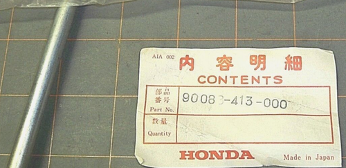 HONDA CB400 90088-413-000 CYLINDER BOLT NOS 1 QUANTITY OEM FREE SHIPPING - Picture 2 of 2