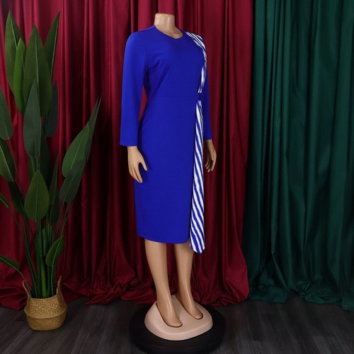 Women's Bodycon Work Pencil Dress Colorblock Back Zipper Office Business Dresses - Imagen 28 de 62