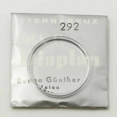Uhrenglas Sternkreuz DIA C, DIAPLAN mit Chromring Armbanduhr Uhrglas,Watch Glass