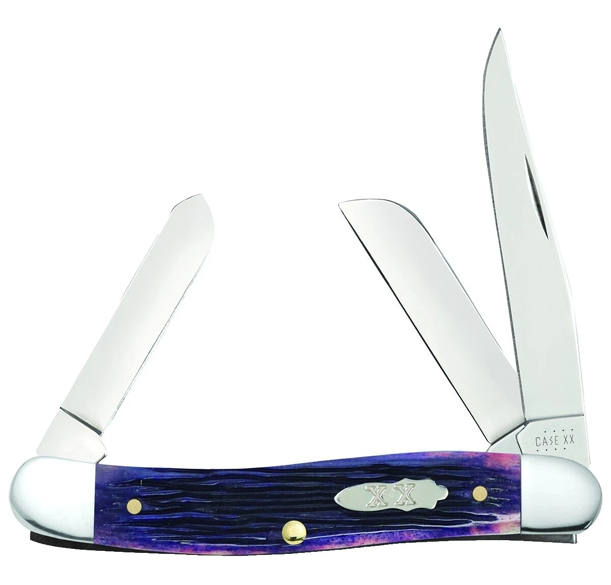Case Plain Collectible Folding Knives 3 Blades