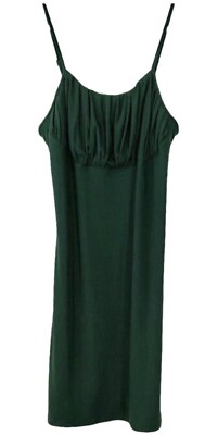 Kendall & Kylie | Shirred Bust, Bodycon Mini Dress - Hunter Green Women's Small