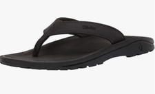 OluKai Ohana Men's Beach Sandals Black 10110-4040