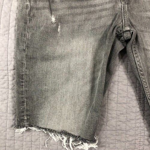 H&M Jean Shorts Men 36 x 11 Gray Denim Slim Fit Coupe Etroite Distress Cut Offs - Picture 18 of 24
