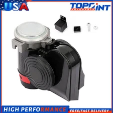 For Motorcycle Yacht Boat SUV Air Horn 12V 130DB Electric Dual Tone Compact