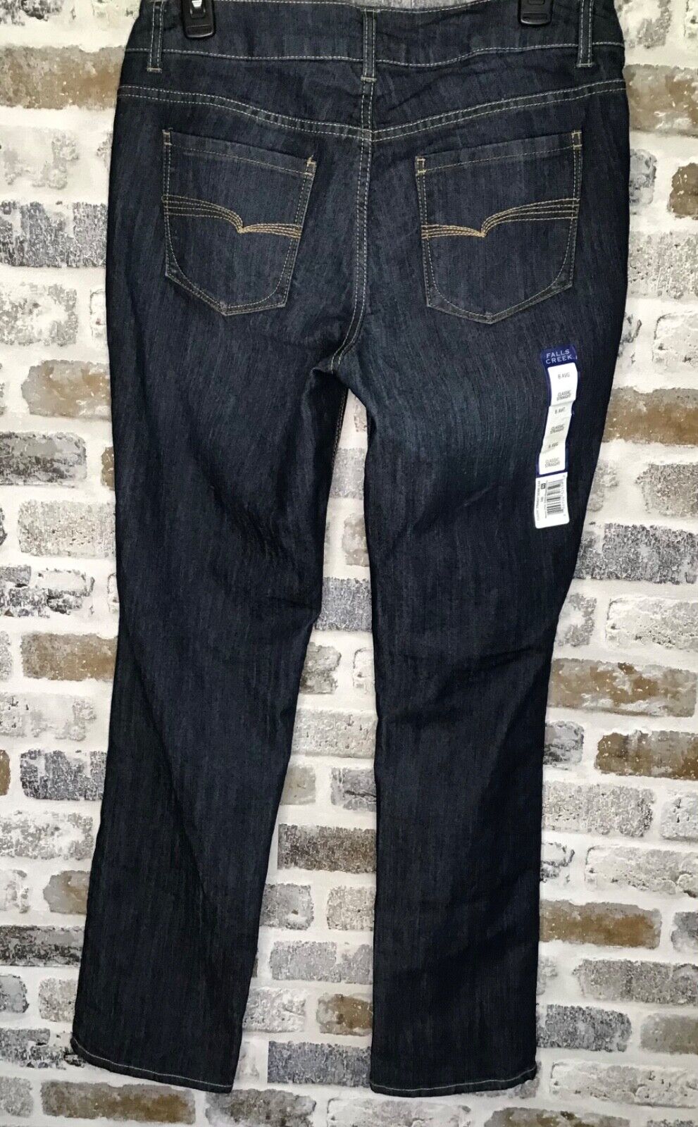 Culling fair Amount of money Falls Creek ~ Women's Size 8 Dark Wash Classic Fit Straight Leg Jeans NWT |  eBay