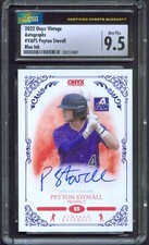 2022 Onyx Vintage AUTOGRAPH Blue Ink PEYTON STOVALL Arkansas Razorbacks CSG 9.5