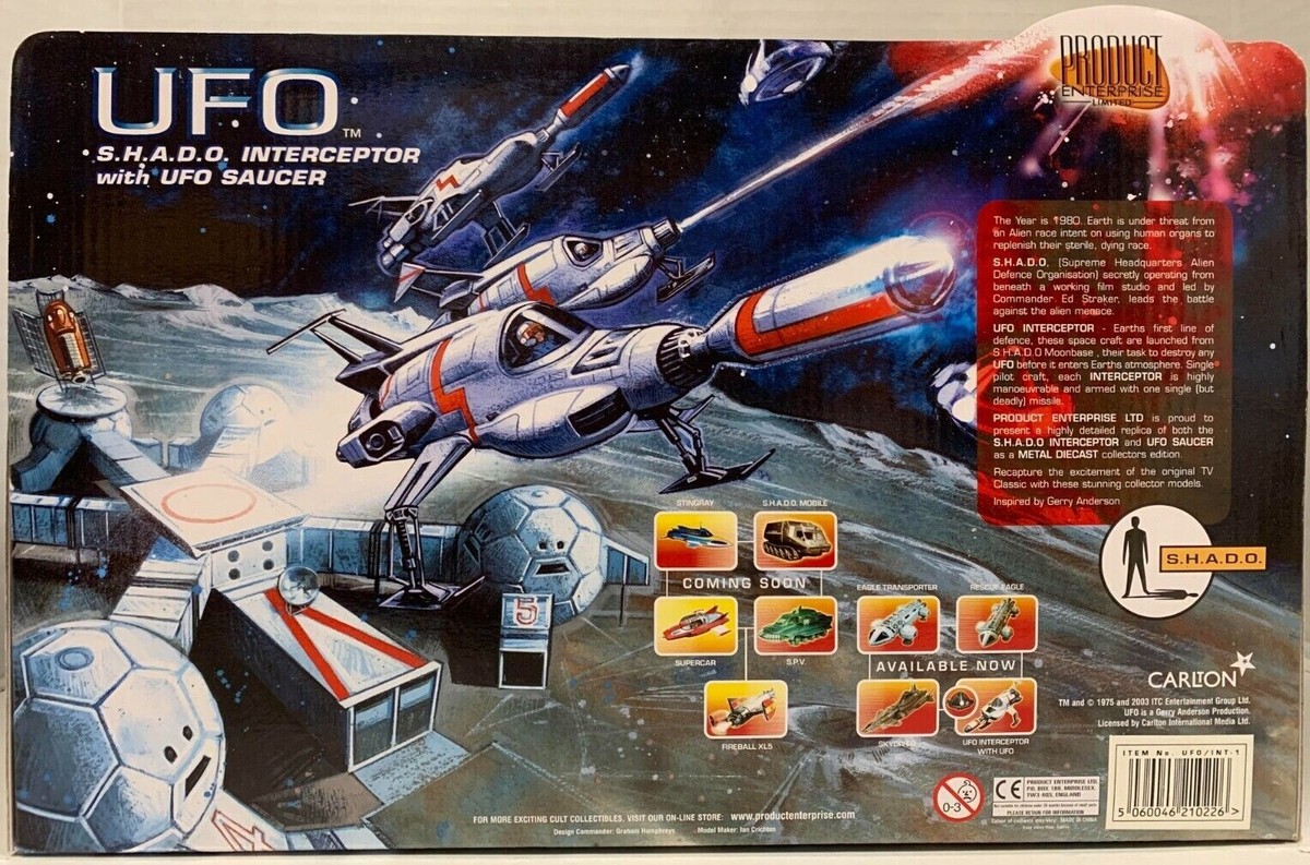CARLTON GERRY ANDERSON UFO S.H.A.D.O. INTERCEPTOR WITH UFO