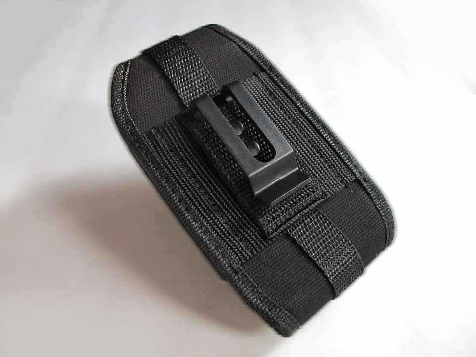 Funda protectora de nailon resistente resistente para iPhone 11 12 13 14 con soporte de identificación con clip Foto 3 de 4