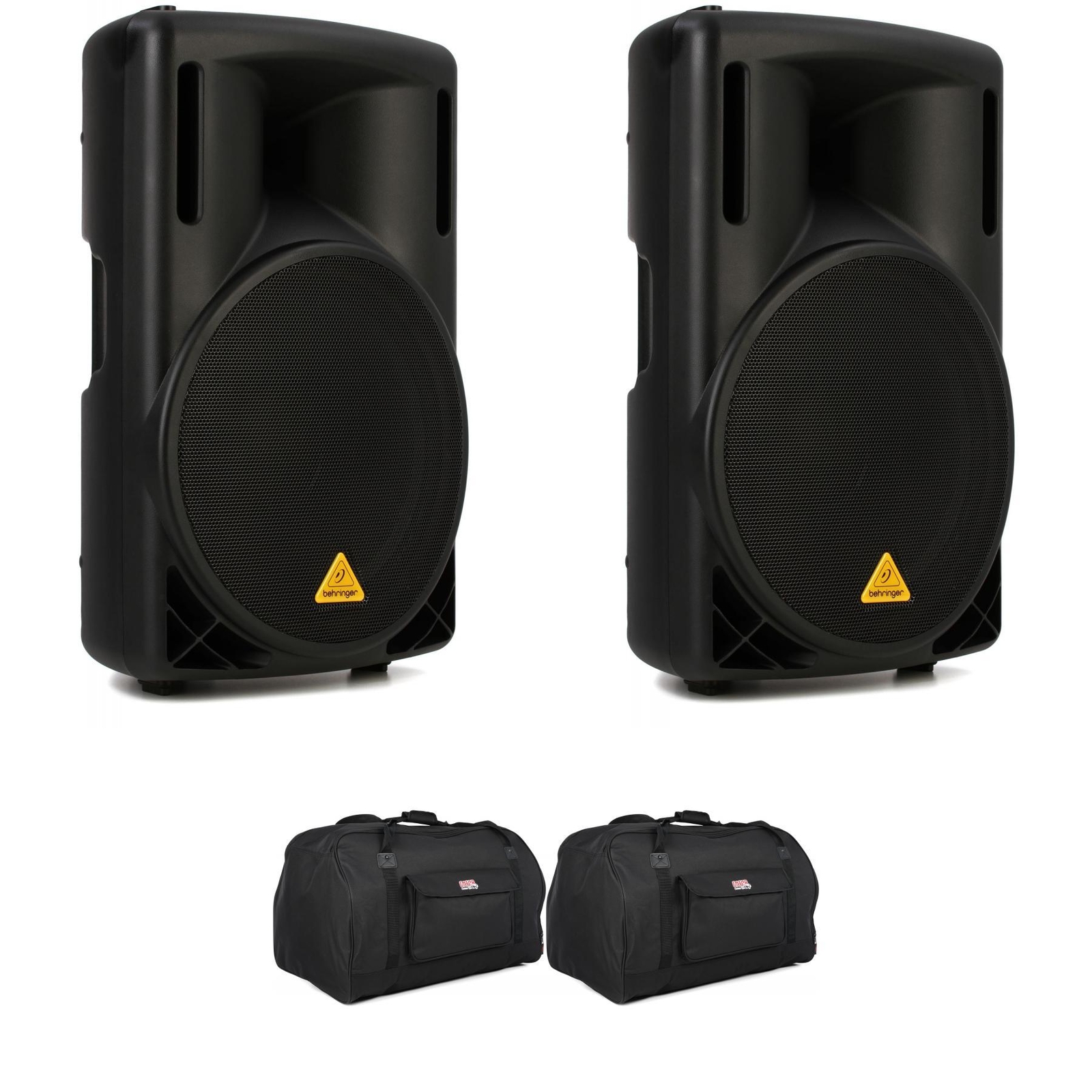 Behringer Eurolive B215D- 550-ваттная 15-дюймовая акустическая система с питанием от сети в комплекте с сумками