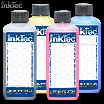 1L InkTec  Pigment Printer Refill Ink Set Fill In CISS 80 For HP