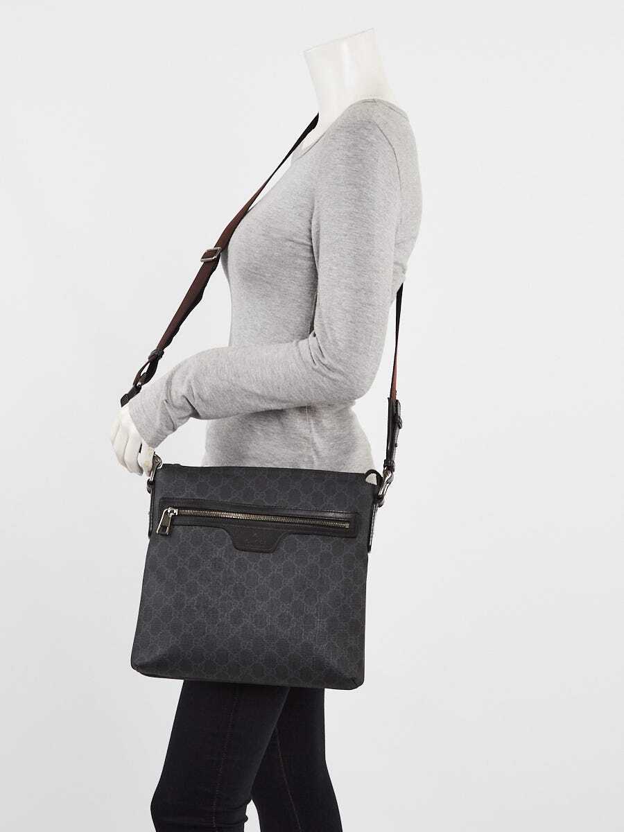 ショルダーバッグ GUCCI BLACK FABRIC MINI BAG GG SUPREME GG Black mini bag in black GG Supreme canvas | GUCCI® US