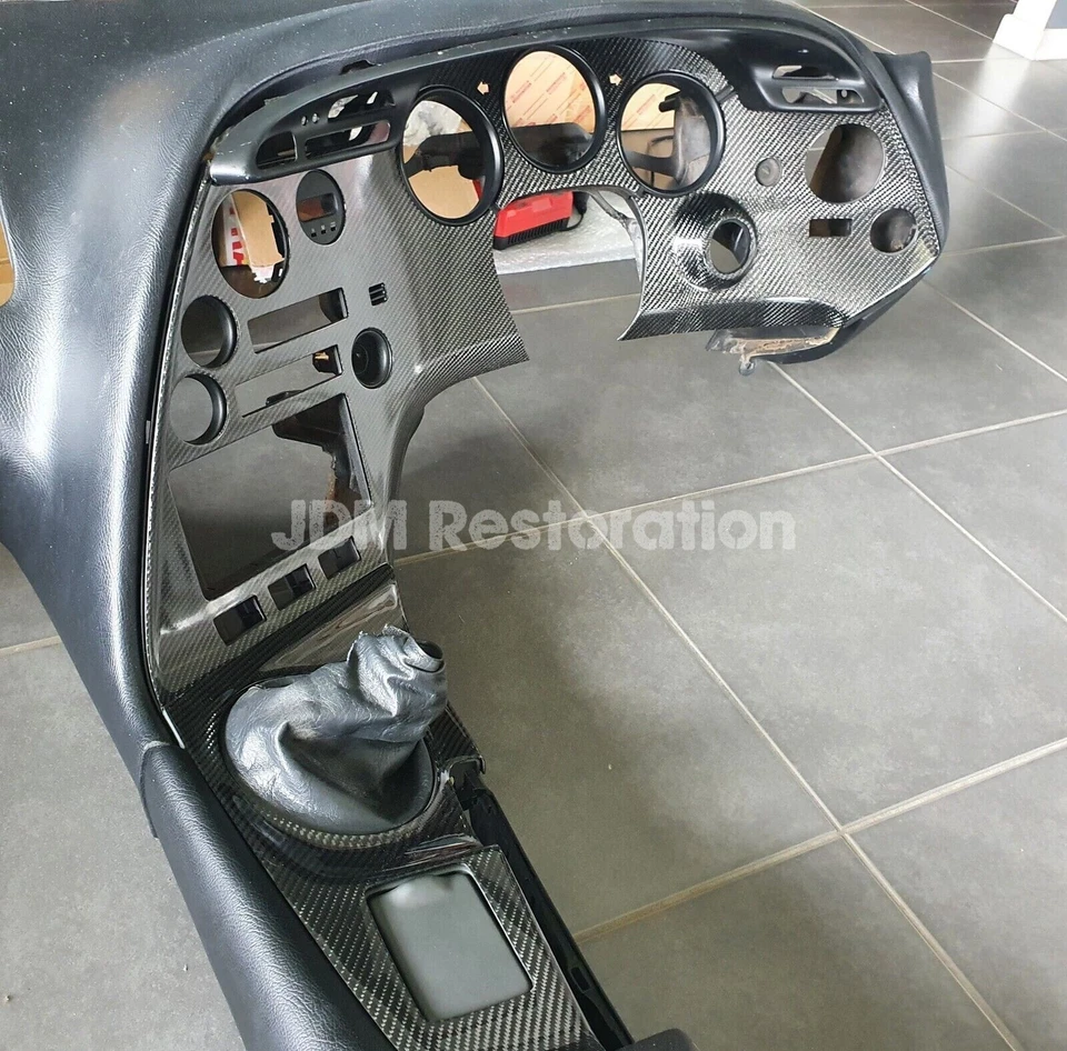Carbon Dash Overlay Set to suit S1 Jza80 Supra Sz Szr Rzs Gz Rz Jdm Turbo - Image 2 of 4