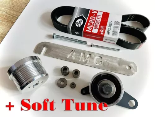 Mercedes M113K 55 AMG Set of Tension Kit + Fixed Pulley + Soft Tune