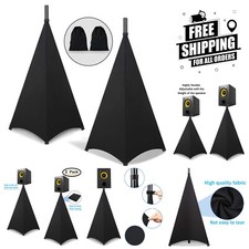 Stylish and Functional DJ Speaker Stand Cover with Elastic Fit  Free Travel Bag