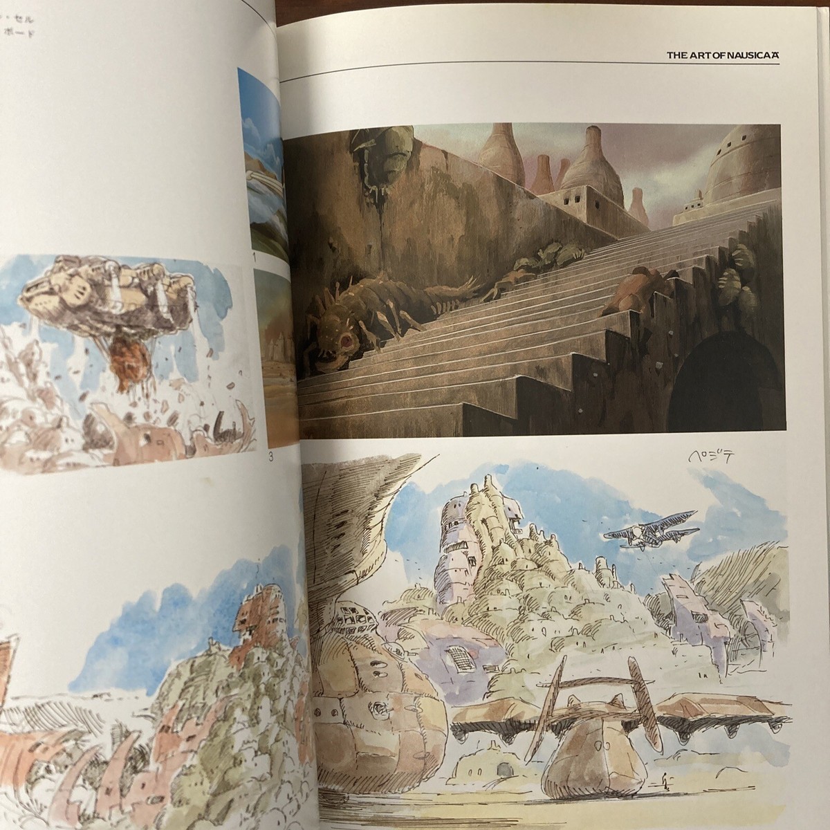 THE ART OF NAUSICAA Hayao Miyazaki Art Book Illustration A2659