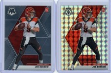 2020 Panini Mosaic #201 Joe Burrow Base/Mosaic 2 Card Rookie Lot