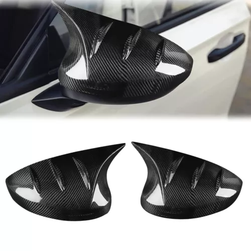 M HORN STYLE REAL CARBON FIBER SIDE MIRROR COVER CAP FOR 2022-2025 HONDA CIVIC