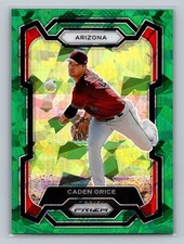 2024 Panini Prizm #295 Caden Grice Green Ice Prizms