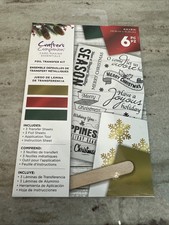 Crafters Companion Foil Transfer Kit - Christmas Winter 6pc set